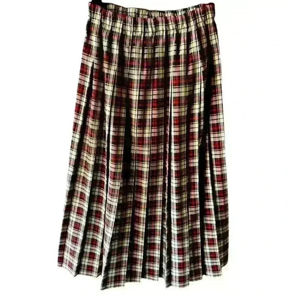 Vintage Susan Bristol Plaid Skirt - Size Small, Made‎ in USA - Picture 1 of 4